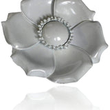 Vintage 1950s Grey Flower Brooch