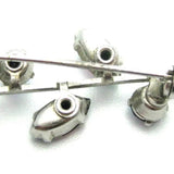 Vintage 1950's Iris Glass Flower Brooch