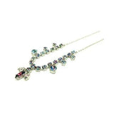 Vintage 1950s Iris Glass Necklace