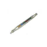 Vintage 1950s Multicoloured Diamante Bracelet