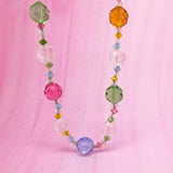 Vintage 1950s Multicoloured Glass Beaded Necklace