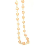 Vintage 1950s Pink Crackle Bead Necklace