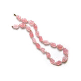 Vintage 1950's Pink Glass Necklace