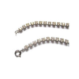 Vintage 1950s Rhinestone Flower Choker Necklace