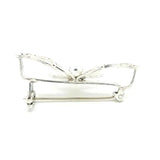 Vintage 1950s Silver Filigree Butterfly Brooch