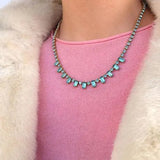 Vintage 1950's Turquoise Diamanté Necklace