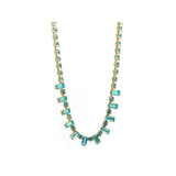 Vintage 1950's Turquoise Diamanté Necklace