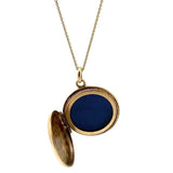 Vintage 1960 9ct Gold Round Locket Necklace