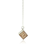 Vintage 1960s 10 Shillings Emergency Money Sterling Silver Charm Necklace
