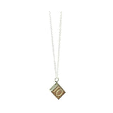 Vintage 1960s 10 Shillings Emergency Money Sterling Silver Charm Necklace