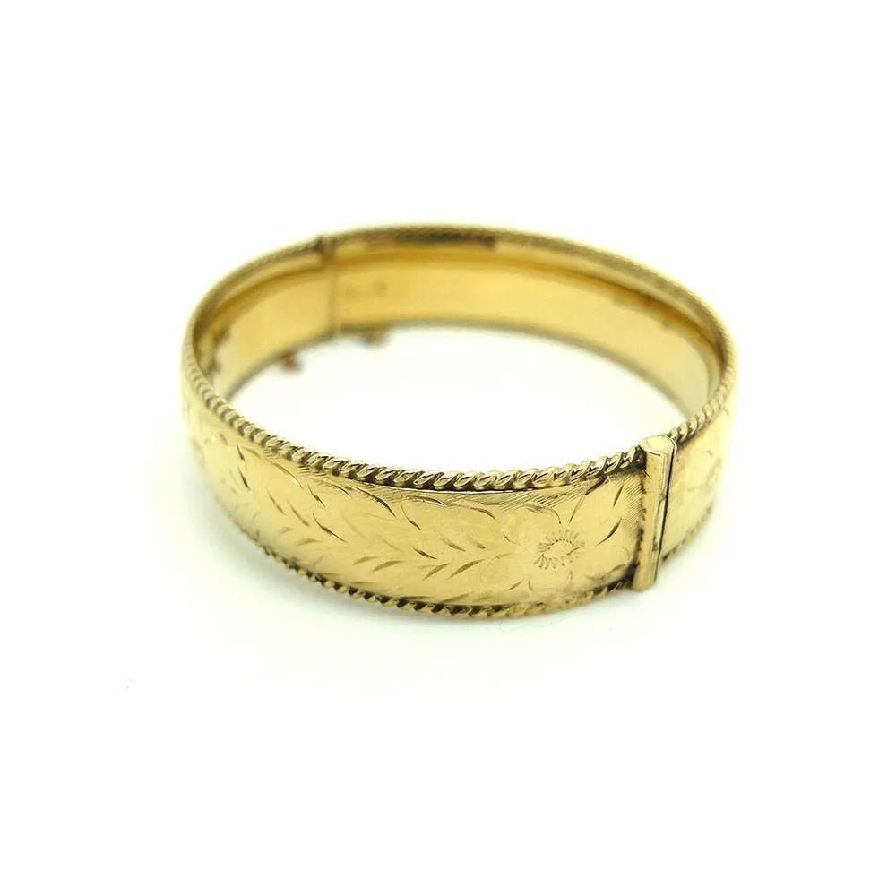 Vintage 1960s 9ct Rolled Gold Bangle Bracelet, view 5