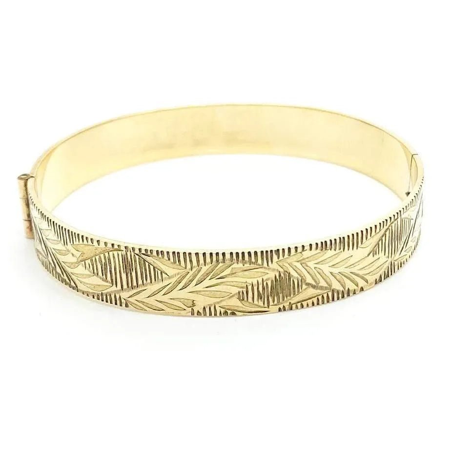 Vintage 1960s 9ct Rolled Gold Bangle Bracelet, view 9