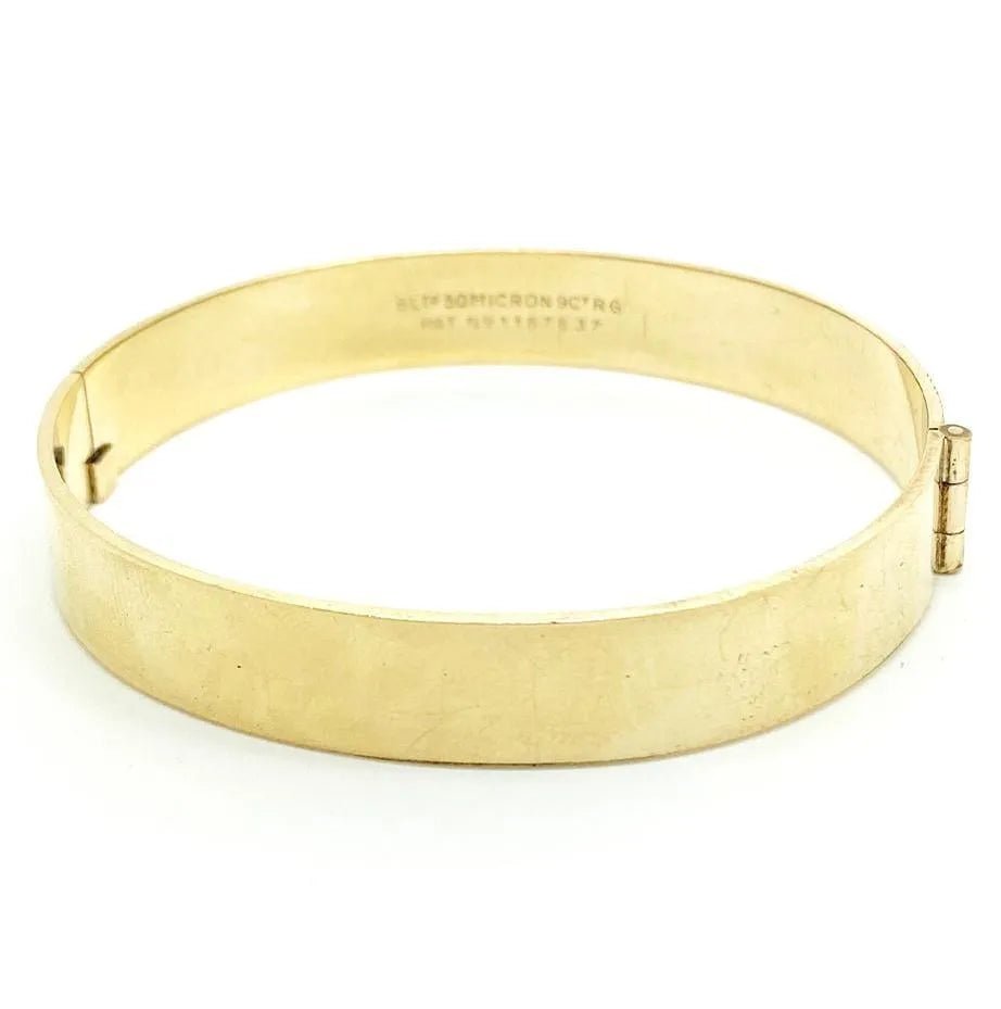 Vintage 1960s 9ct Rolled Gold Bangle Bracelet, view 7