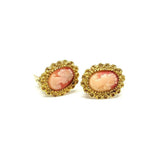 Vintage 1960's Cameo Clip Earrings