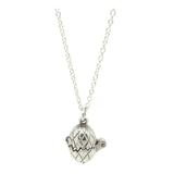 Vintage 1960s English Sterling Silver Egg Chick Charm Necklace