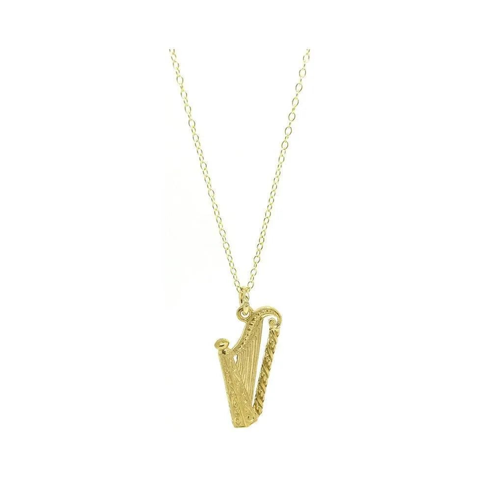 Collar con colgante de arpa vintage de los años 60
