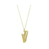 Vintage 1960s Harp Charm Necklace
