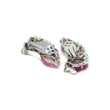 Vintage 1960's Lisner Purple Earrings