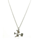 Vintage 1960s Love Bird Silver Charm Necklace