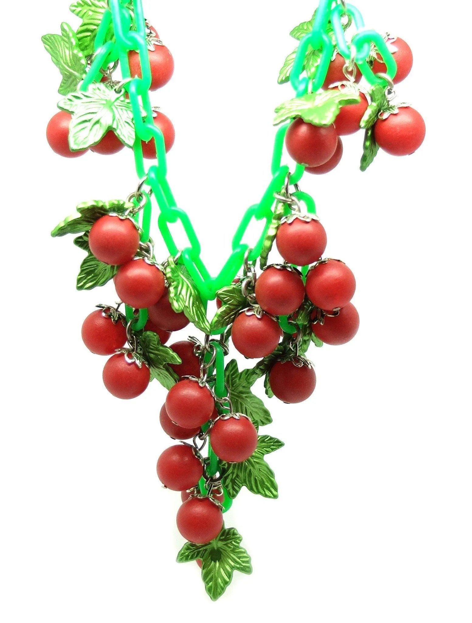 Vintage 1960s Red Berry Necklace