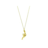 Vintage 1960s Revolver Gun Charm Necklace