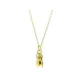 Vintage 1960s Spanish Castanets Charm Necklace