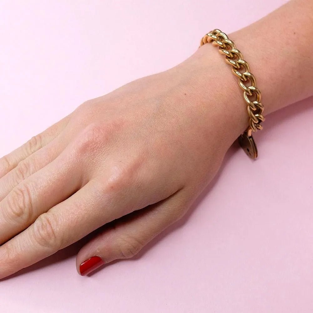 Vintage 1960's Vendôme Gold Chain Bracelet, view 3