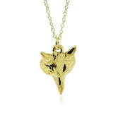 Vintage 1960s Vermeil Fox Charm Necklace