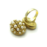 Vintage 1968 Avon Pearl Perfume Ring