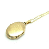Vintage 1970s 9ct Gold Daisy Locket Necklace