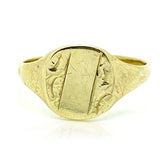 Vintage 1970s 9ct Gold Signet Ring