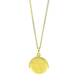 Vintage 1970s 9ct Gold Vermeil 'I Love You' Spinning Charm Necklace