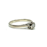 Vintage 1970s Diamond 18ct White Gold Ring