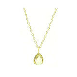 Vintage 1970s Opal 9ct Yellow Gold Tiny Necklace