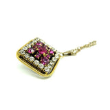 Vintage 1970's Pink Diamante Miriam Haskell Necklace