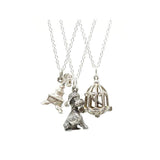 Vintage 1970s Silver Poodle Charm Necklace