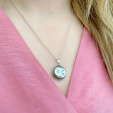 Vintage 1970s Silver Star Locket Necklace