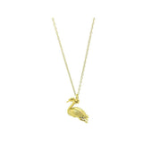 Vintage 1970s Swan Charm Necklace