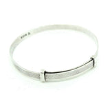 Vintage 1971 Small Sterling Silver Bangle Bracelet