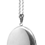Vintage 1975 Large Oval Sterling Silver Locket