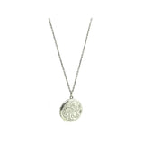 Vintage 1975 Sterling Silver Round Locket Necklace