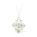 Vintage 1977 Ornate Sterling Silver Long Necklace