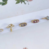 Vintage 1980s 18ct Gold Diamond Snake Ring