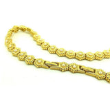 Vintage 1980s D'orlan Daisy 22ct Gold Plated Necklace