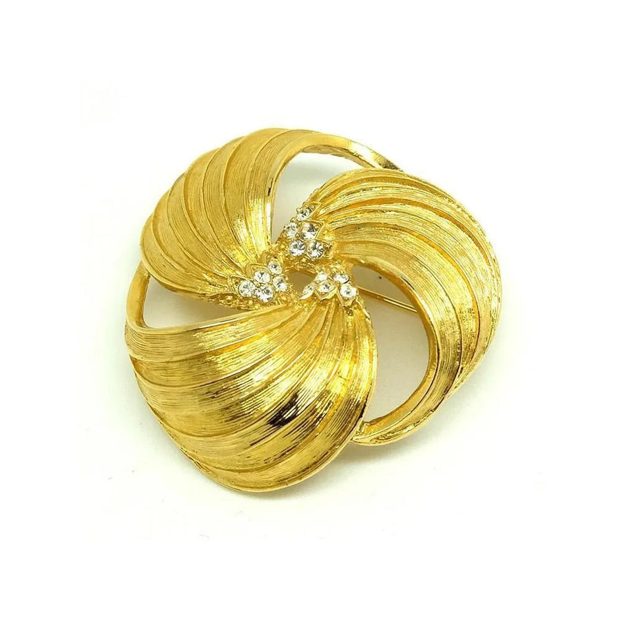 Vintage 1980's Gold Plated Givenchy Brooch