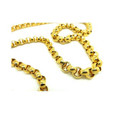 Vintage 1980s Heavy Gold Plated Chain Necklace