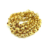 Vintage 1980s Heavy Gold Plated Chain Necklace