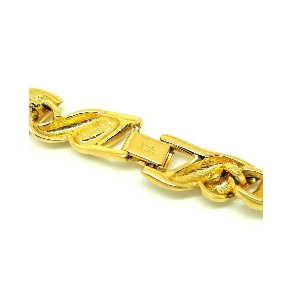 Vintage 1980s Napier Gold Chain Necklace, view 6