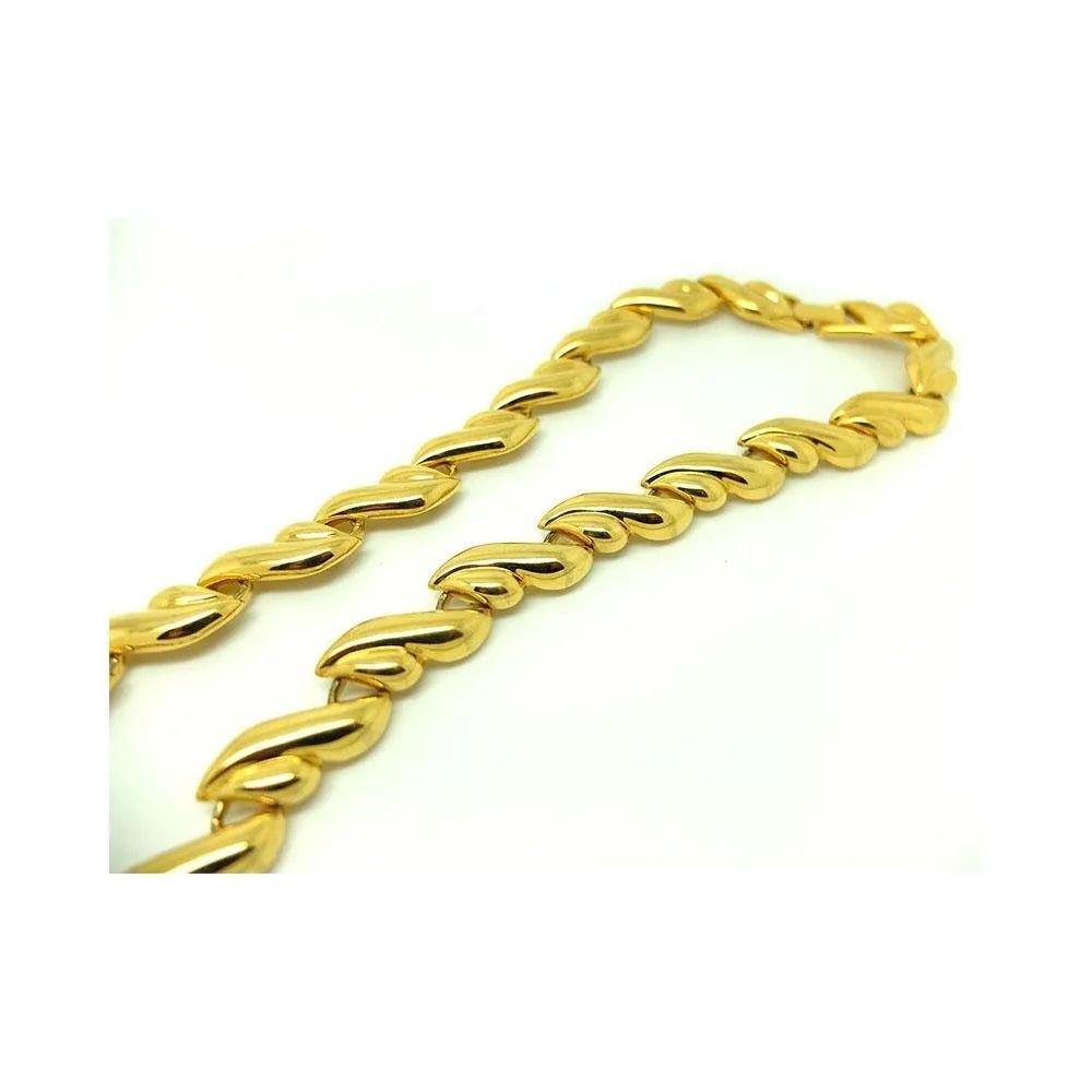 Vintage 1980s Napier Gold Chain Necklace, view 7