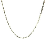 Vintage 1980s Serpentine Silver Chain Choker Necklace